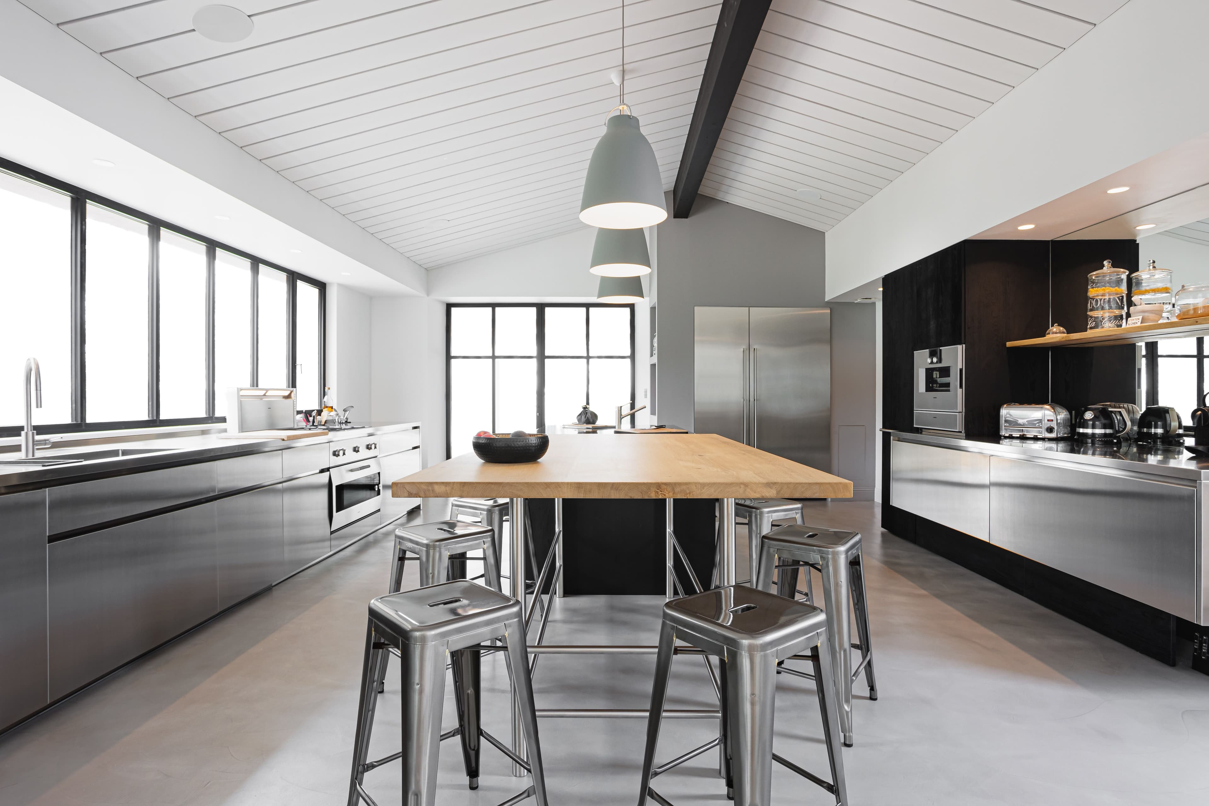 Cuisine Modulnova MH6 Inox & Pierre de lave (Gaggenau)